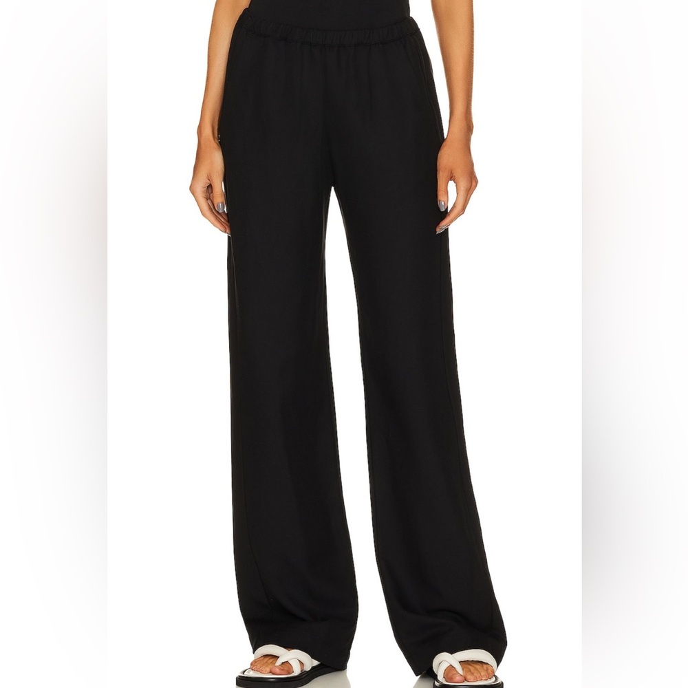 Enza Costa Black Wide Leg Pants